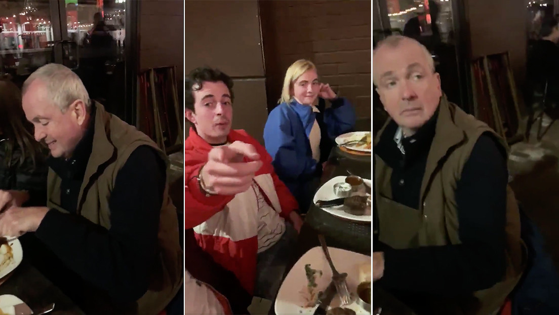 VIDEO: Interrumpen la cena familiar de un gobernador de EE.UU. y lo insultan por no respetar las medidas que impulsa