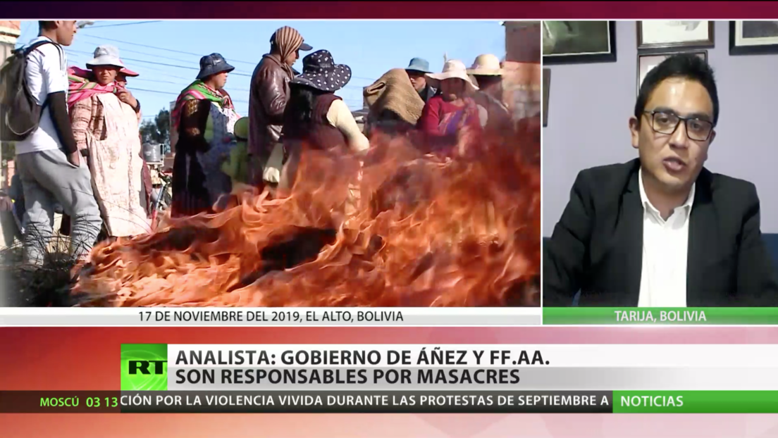 Analista: No solo el Gobierno de Áñez, sino también las Fuerzas Armadas bolivianas son responsables de las masacres durante las protestas de 2019