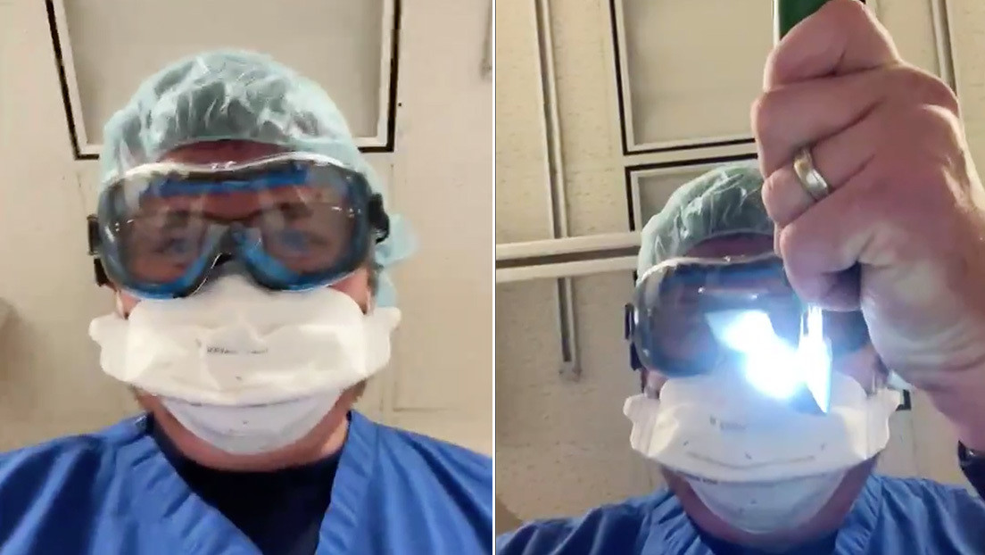 VIDEO: Un médico de cuidados intensivos recrea las últimas imágenes que ve un paciente con covid-19 antes de morir y lanza una advertencia
