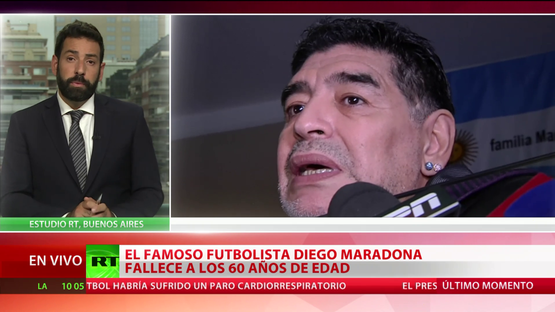 El mundo se estremece por la muerte de la estrella del fútbol, Diego Armando Maradona