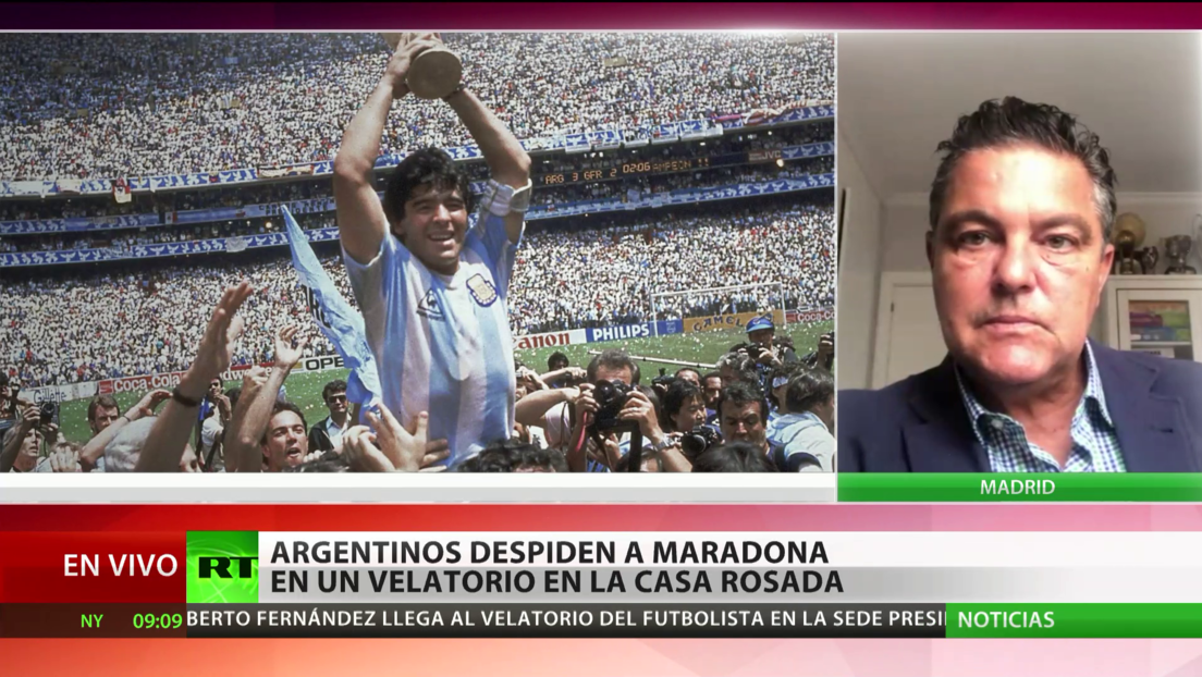 Exdirectivo del Real Madrid: Maradona fue un genio del fútbol con el talento de Messi y el espíritu de Cristiano Ronaldo