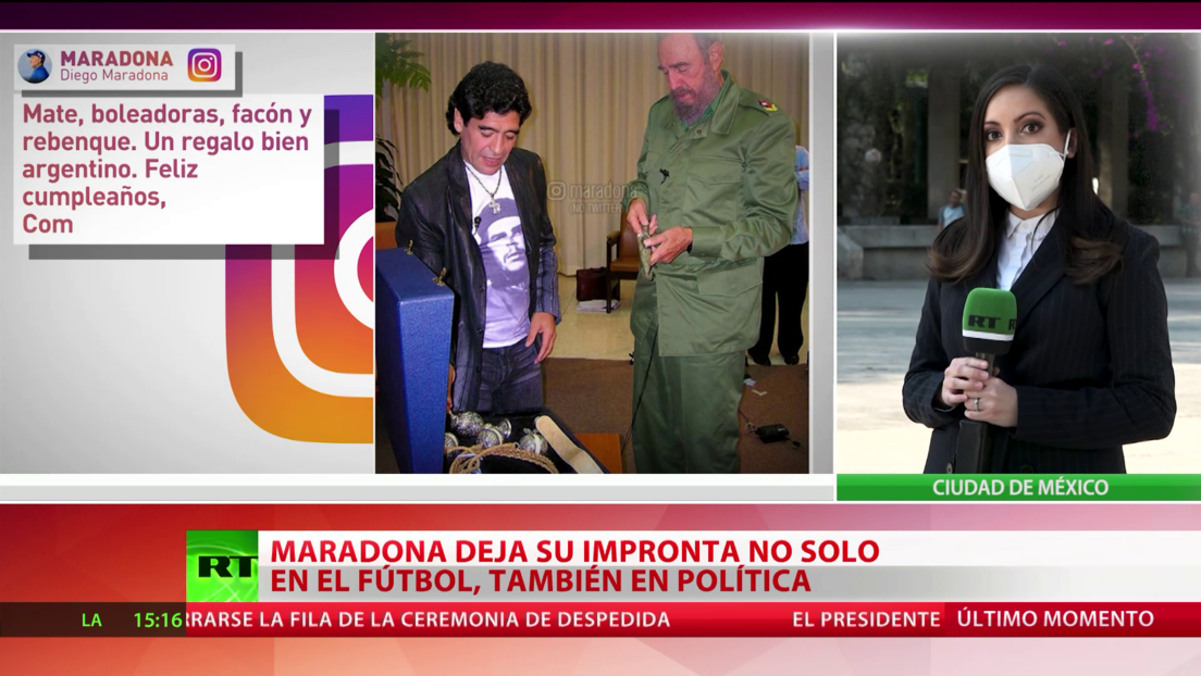 Maradona, además de en el fútbol, dejó su huella en el mundo de la política