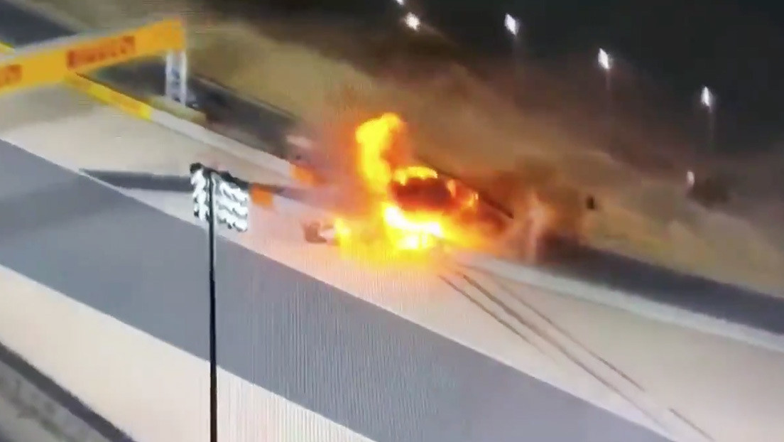VIDEOS: Piloto de Fórmula 1 estrella su auto contra una barrera y estalla en llamas