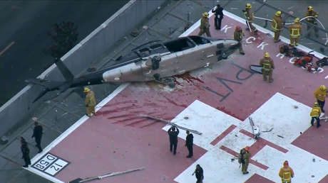 Logran recuperar el corazón que iba a bordo del helicóptero accidentado y un médico lo deja caer tras un tropiezo (VIDEO)
