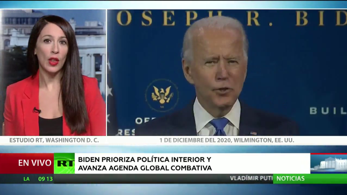 Joe Biden detalla a los medios sus planes en torno a la política nacional e internacional