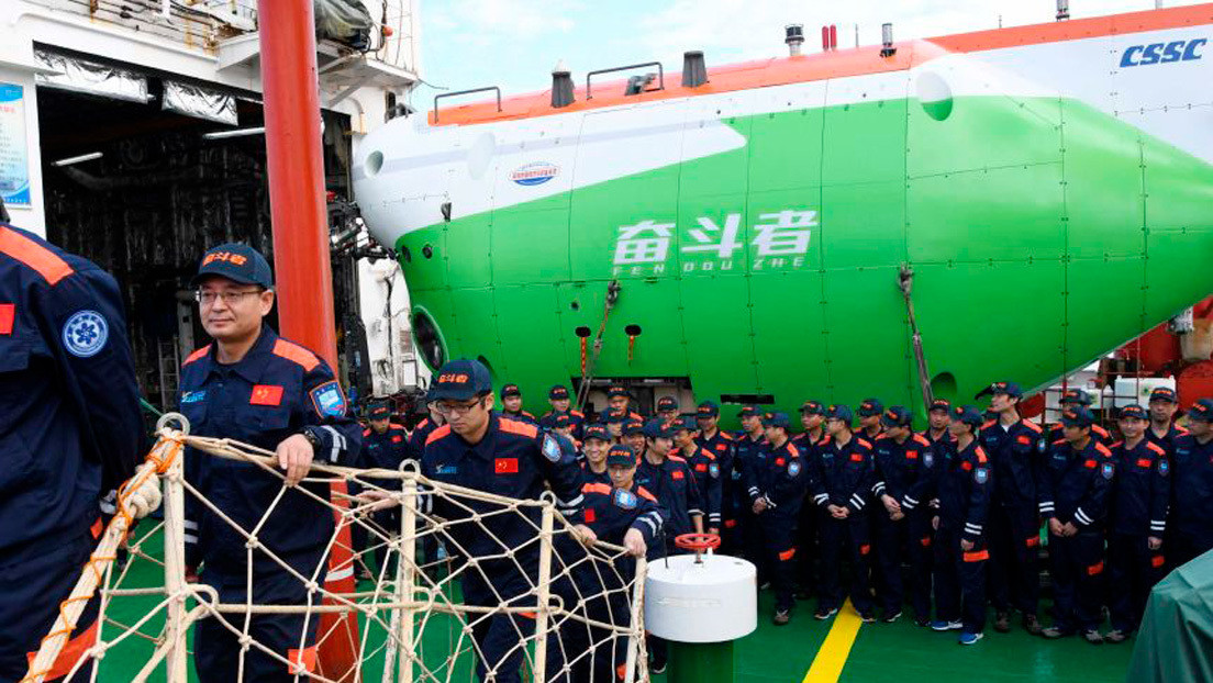 El submarino chino que logró alcanzar uno de lugares más profundos del planeta concluye con éxito su expedición
