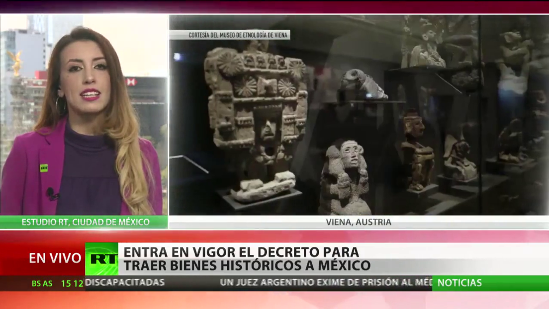 Entra en vigor un decreto de México para recuperar bienes históricos
