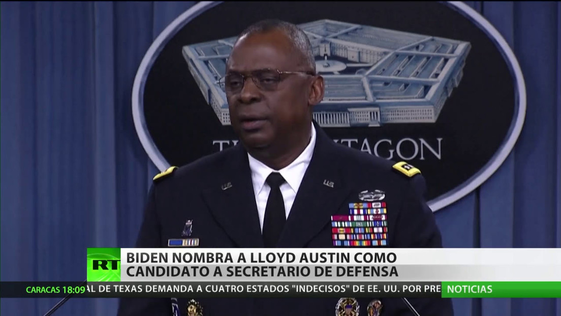 Biden nombra al general retirado Lloyd Austin como candidato a secretario de Defensa
