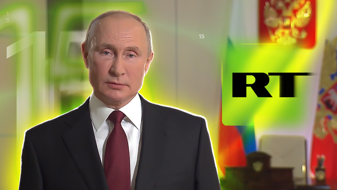 "No temen hacer preguntas incómodas": Putin felicita a RT por su 15.º aniversario