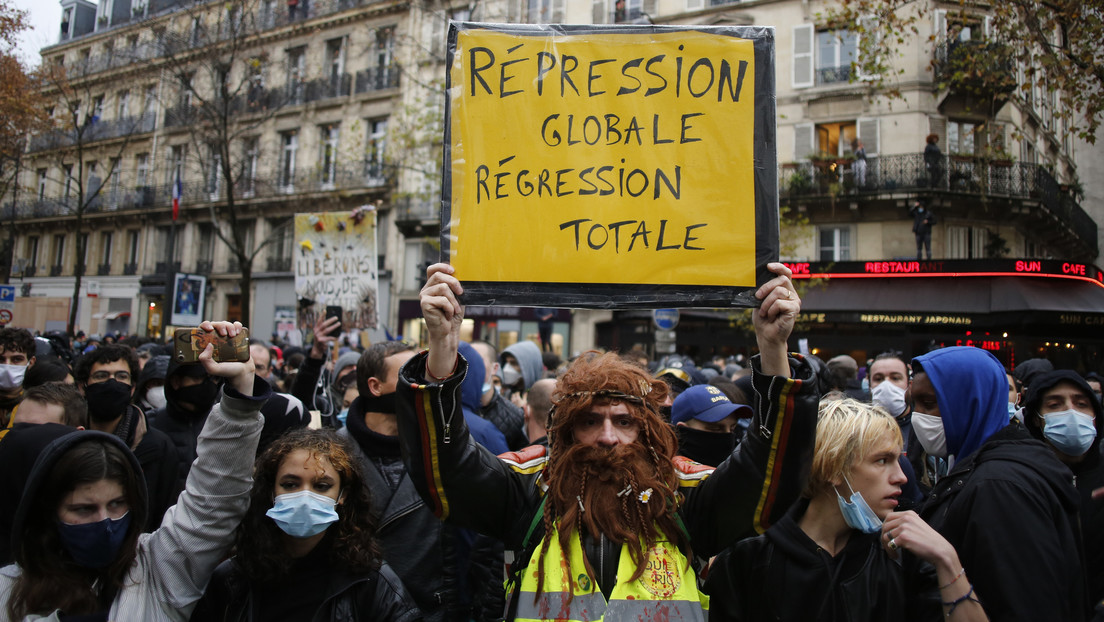 Nueva jornada de protestas en París contra el proyecto de Ley de Seguridad Global