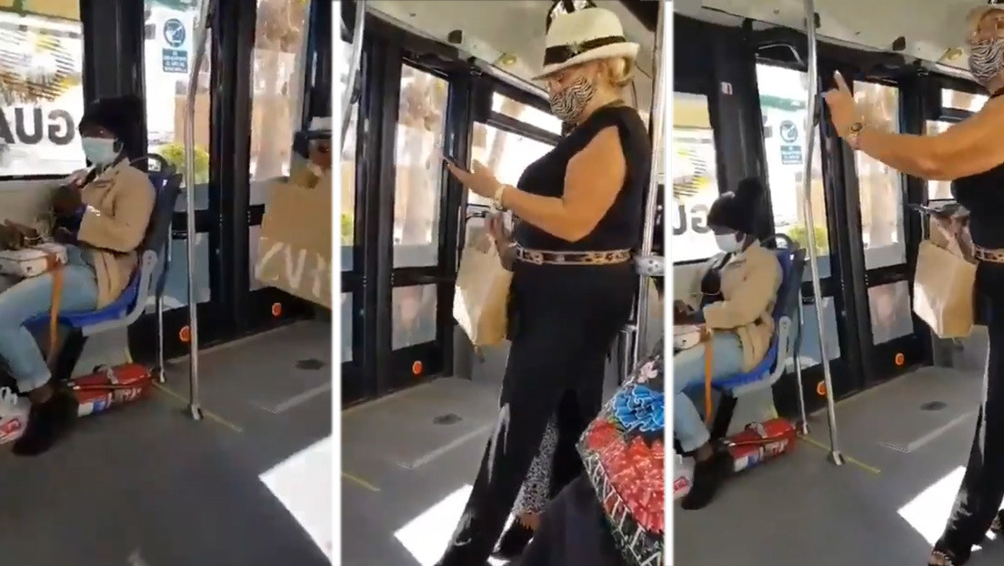 "¡Que se levante la negra!": Graban en video el ataque racista de una pasajera en un autobús en España