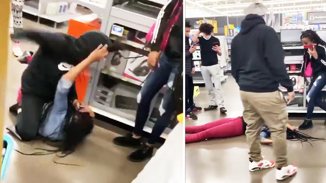 VIDEO: Dos mujeres se agarran a golpes en un Walmart por una PlayStation 5 y una termina inconsciente tras recibir varios pisotones en la cara
