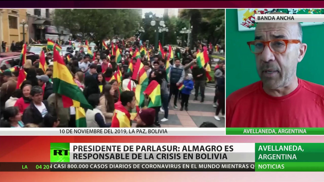 Presidente de Parlasur: Almagro es responsable de la crisis en Bolivia