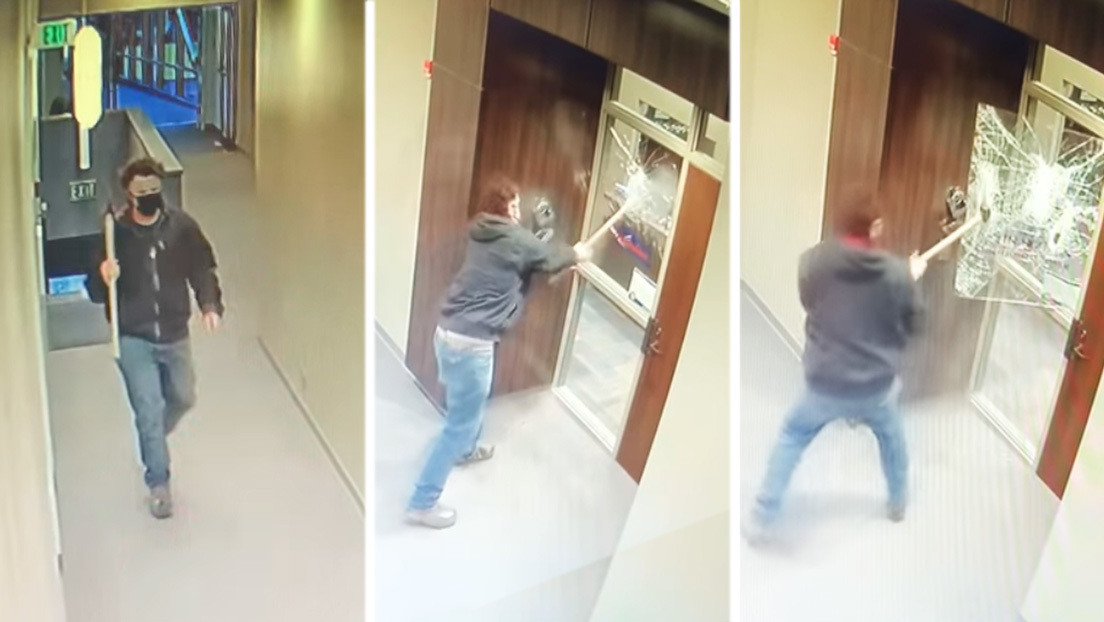Un hombre ataca con un hacha la oficina de un senador estadounidense (VIDEO)