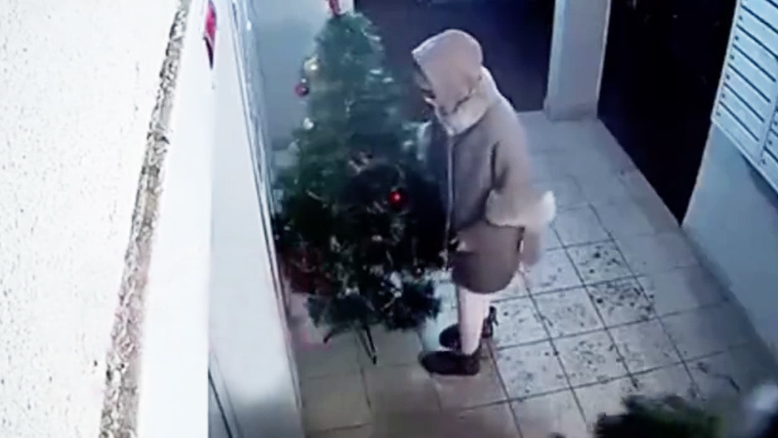 Un 'intercambio' abusivo: roban un árbol de Navidad y dejan algo a cambio