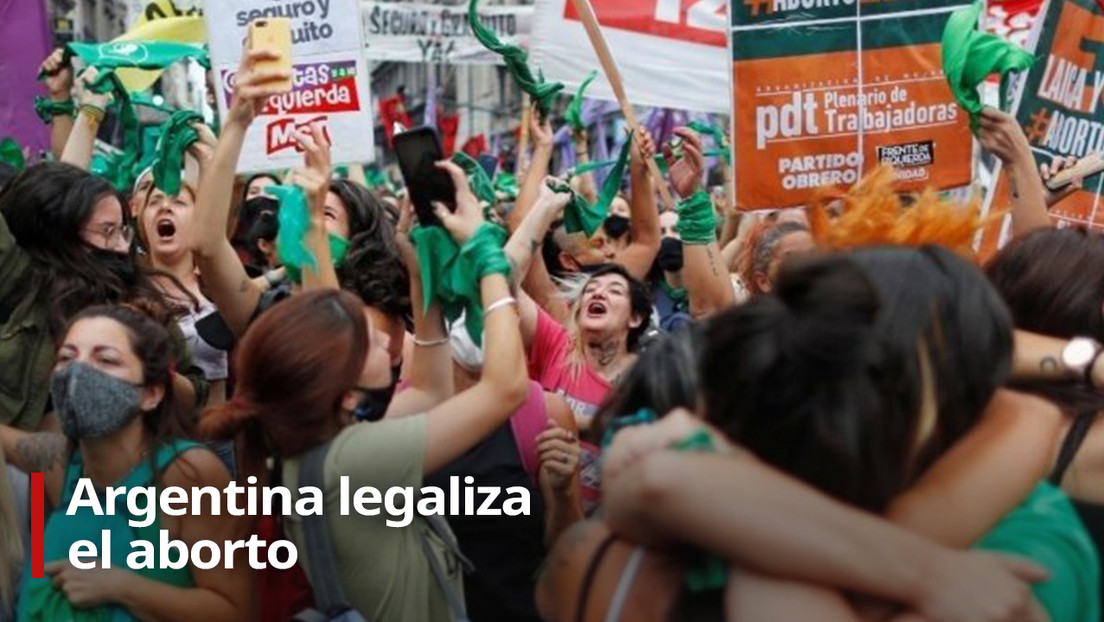 VIDEO: Argentinos celebran la histórica legalización del aborto por el Senado