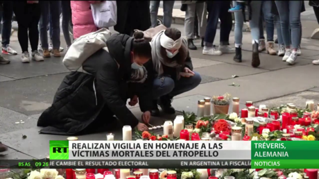 Realizan una vigilia en homenaje a las víctimas del atropello en Tréveris