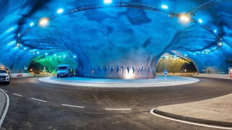 Construyen bajo el Atlántico la primera rotonda submarina del mundo