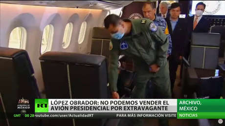López Obrador asegura que no pueden vender el avión presidencial por "extravagante"