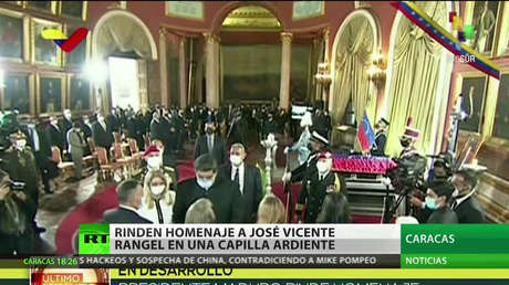 Rinden homenaje al exvicepresidente venezolano José Vicente Rangel