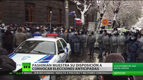 Armenia: Pashinián se muestra dispuesto a convocar elecciones anticipadas en plena crisis política