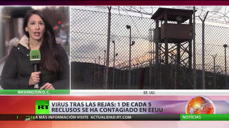 Uno de cada cinco reclusos se ha contagiado de coronavirus en EE.UU.
