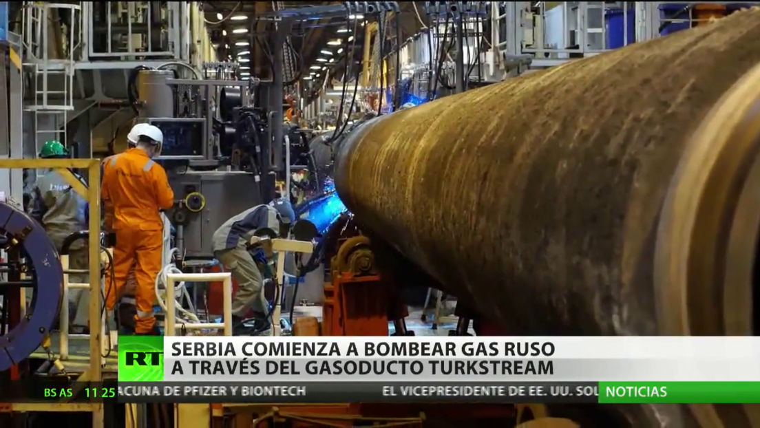 Serbia inicia oficialmente el suministro de gas procedente de Rusia a través del gasoducto TurkStream
