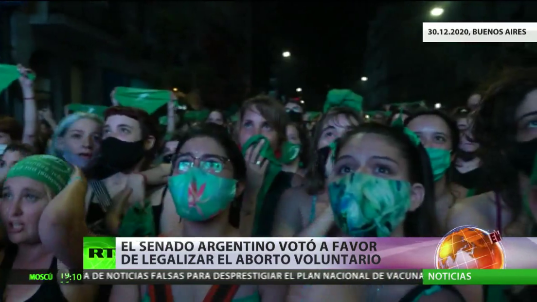 El Senado argentino vota a favor de legalizar el aborto voluntario