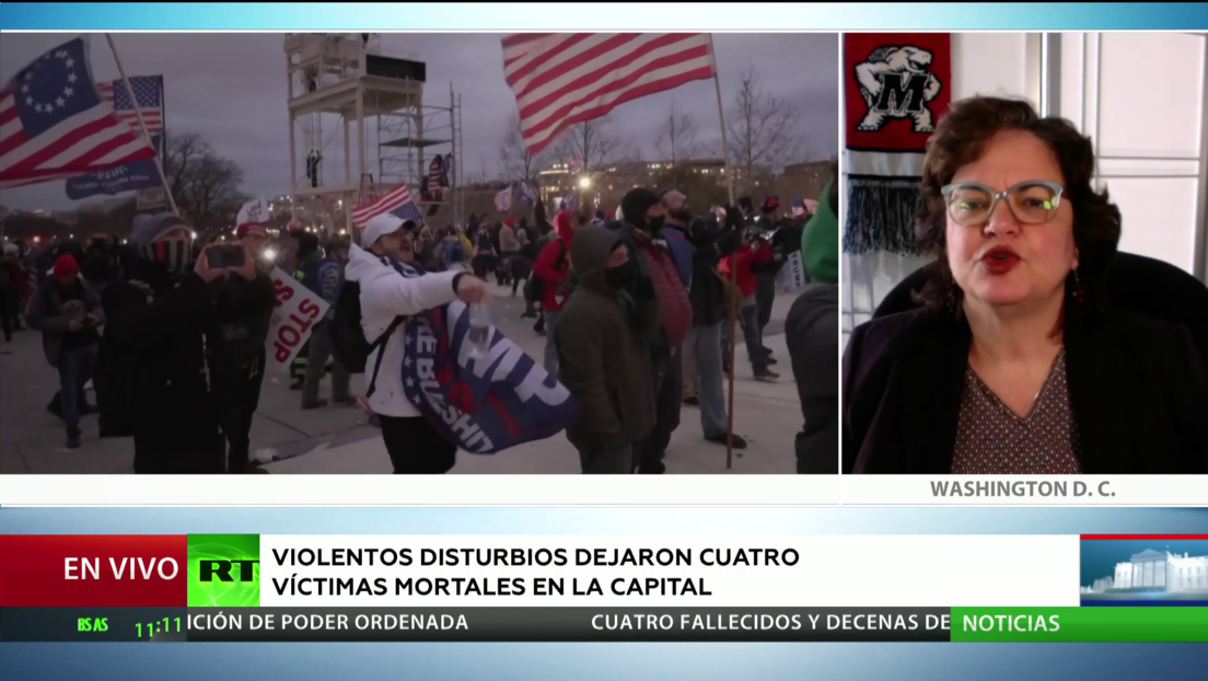 Experta analiza las protestas en el Capitolio: "Con horror y tristeza estamos reconociendo estos hechos inauditos"