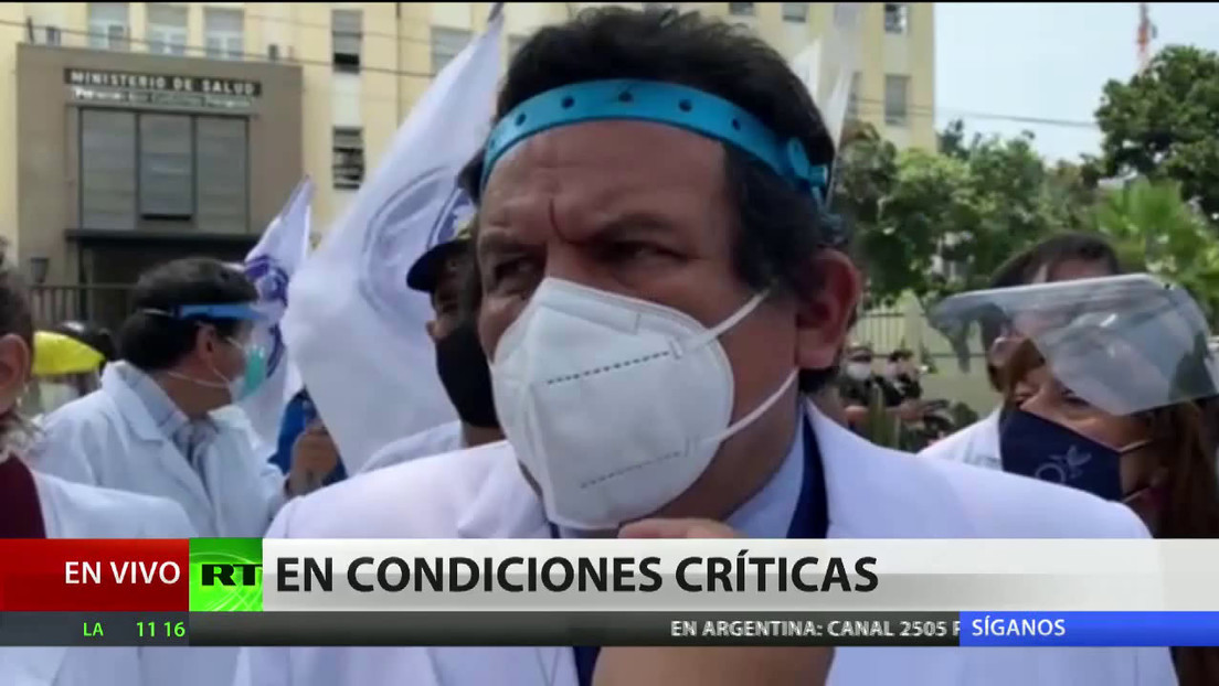 Médicos convocan en Perú a un paro nacional ante la falta de garantías y vacunas contra el covid-19
