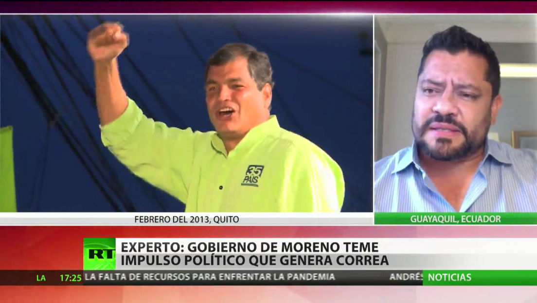 Experto: "El Gobierno ecuatoriano conoce perfectamente bien" el impulso que Rafael Correa genera