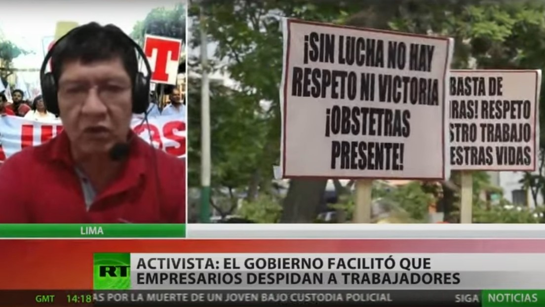Representante sindical: "El Gobierno peruano ha facilitado a los empresarios el despido de millones de trabajadores"