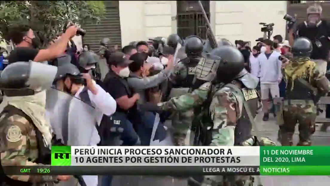 Perú inicia el proceso sancionador a 10 policías por la gestión de las protestas