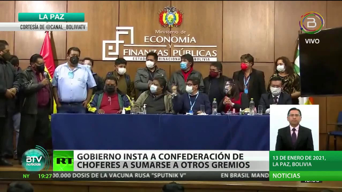El Gobierno de Bolivia insta a la Confederación de Chóferes a sumarse al acuerdo alcanzado con otros gremios