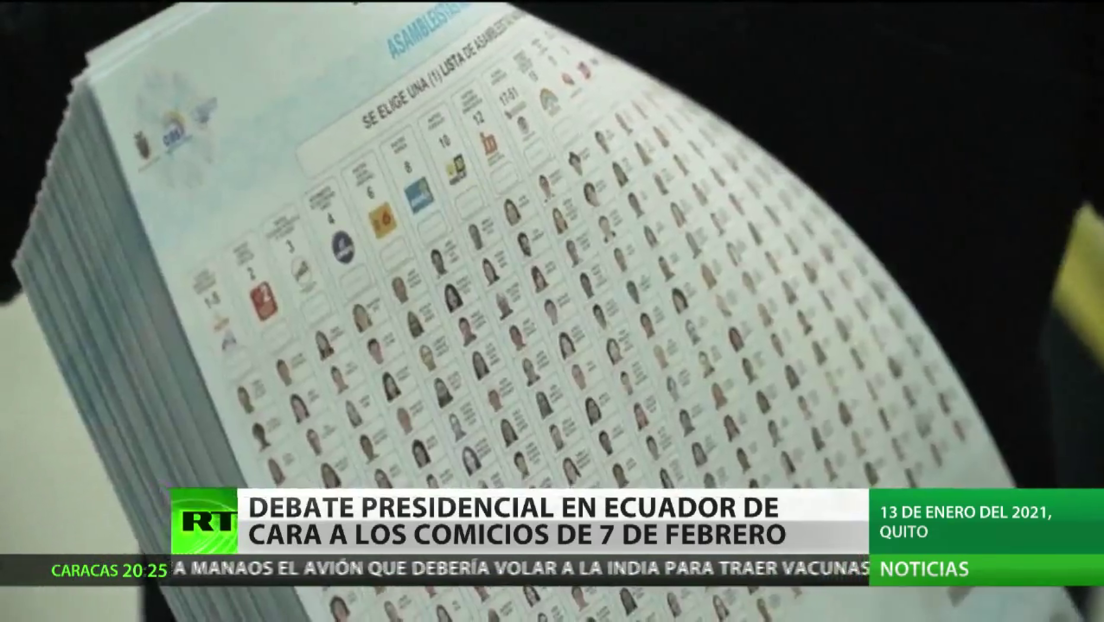 Debate presidencial en Ecuador de cara a los comicios del 7 de febrero