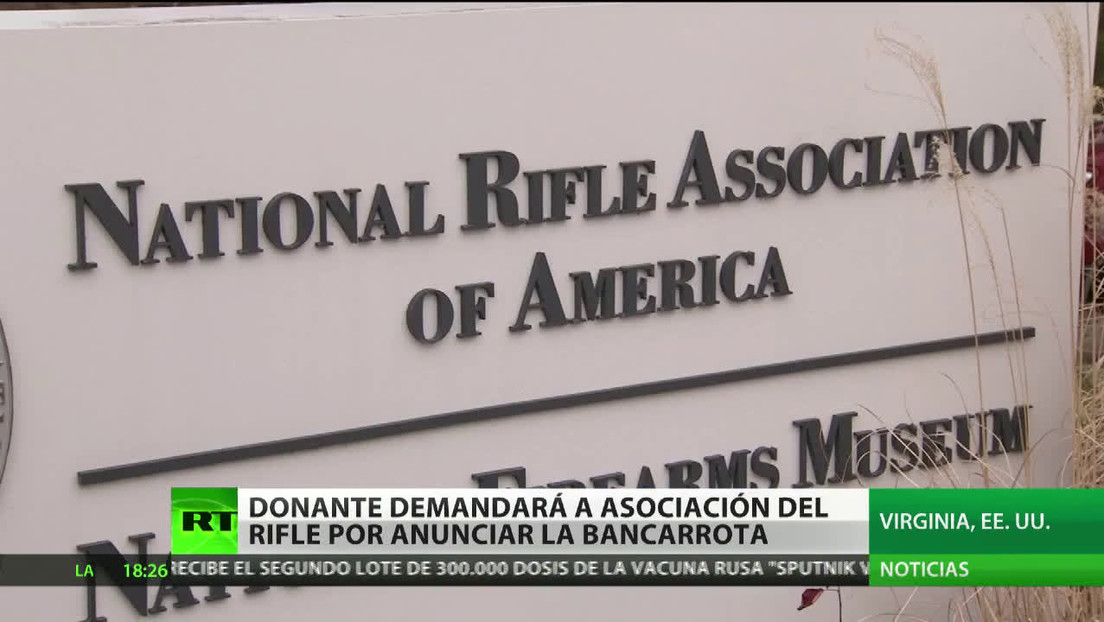Un donante demandará a la Asociación Nacional del Rifle de EE.UU. por anunciar la bancarrota