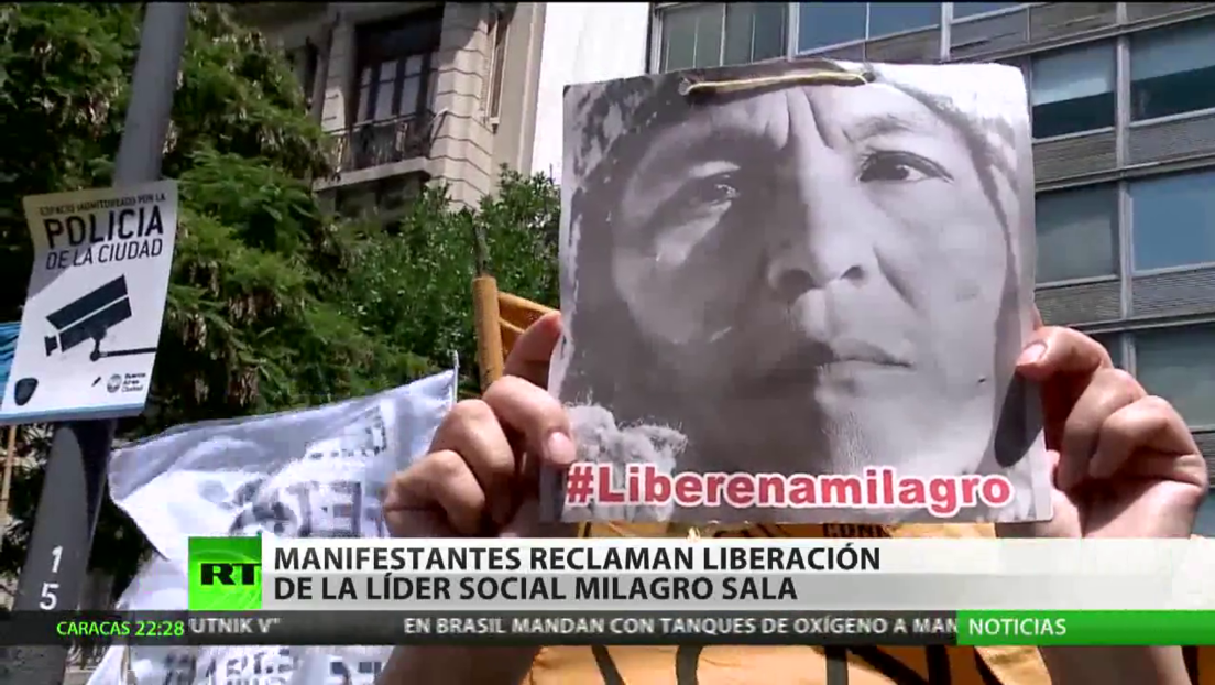 Argentina: Manifestantes reclaman la liberación de la líder social Milagro Sala