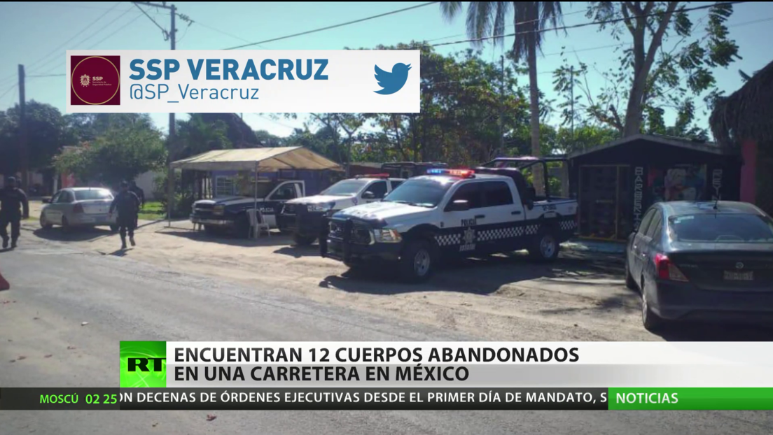 México: Encuentran 12 cadáveres abandonados en un camino de Veracruz