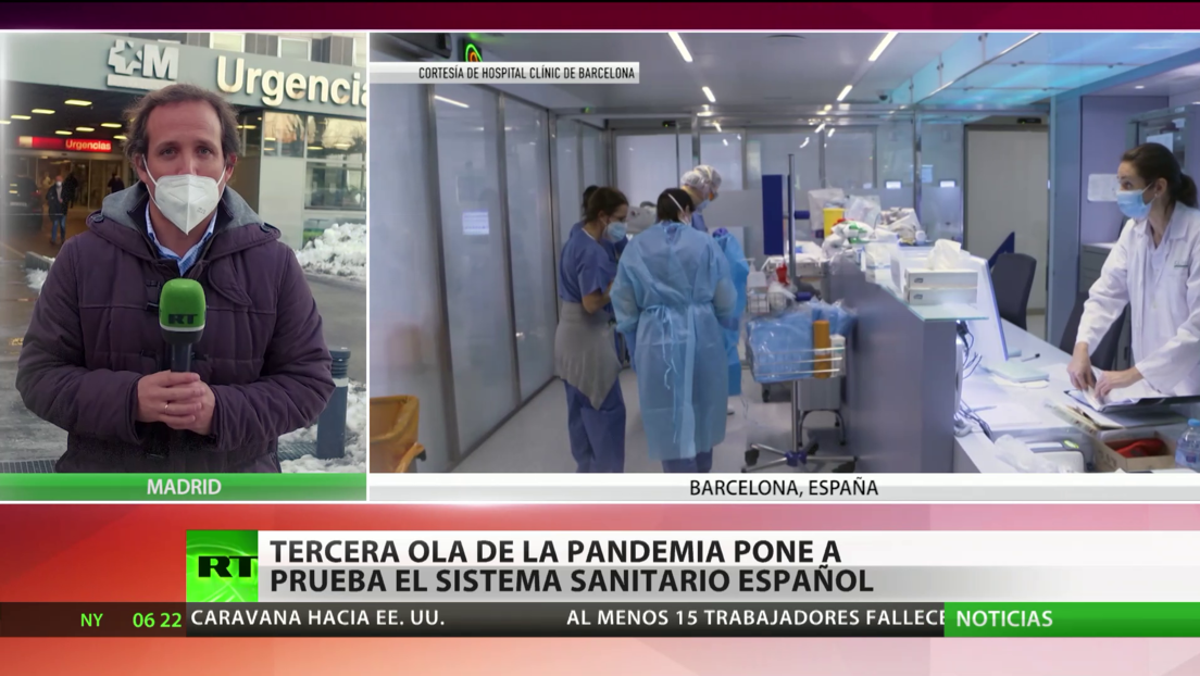 Tercera ola de la pandemia pone a prueba el sistema sanitario español