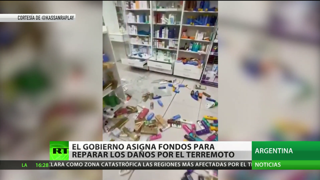 El Gobierno argentino asigna fondos para reparar los daños del terremoto