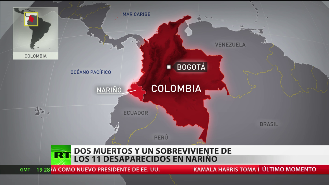 Colombia: Hallan dos muertos y un superviviente de los once desaparecidos en Nariño