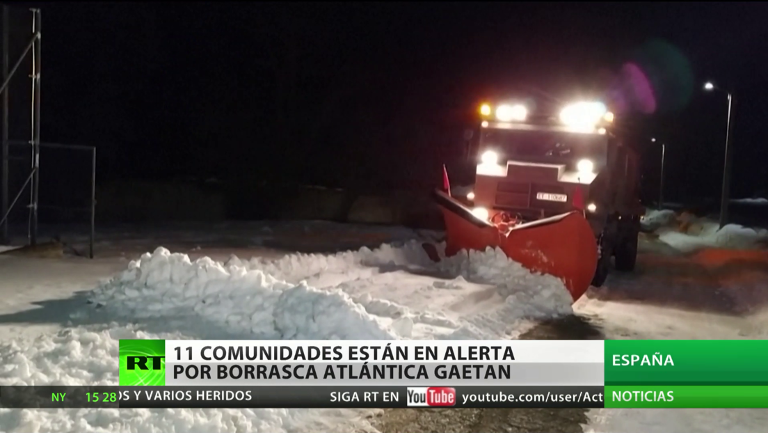 España: once comunidades en alerta por la borrasca atlántica Gaetan