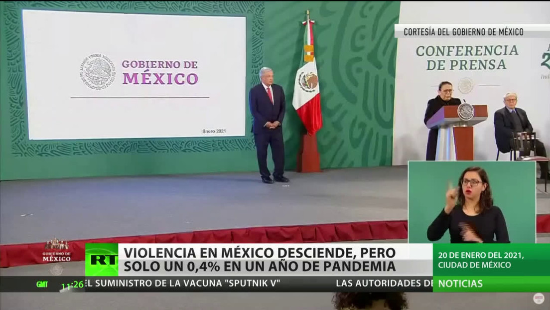 La violencia en México desciende un 0,4 % en un año marcado por el confinamiento