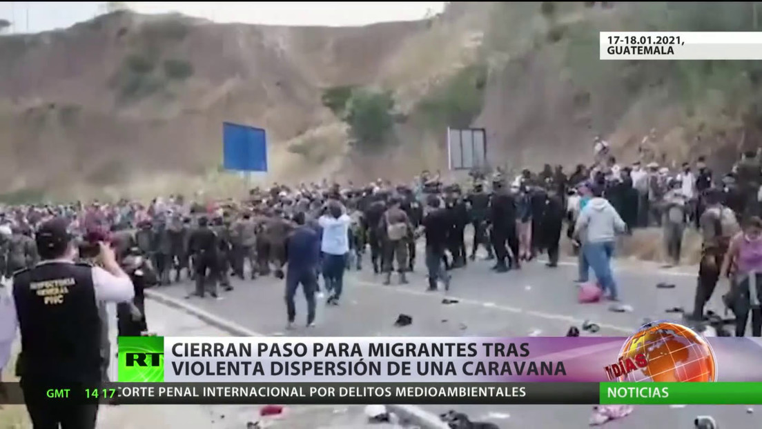 Cierran el paso a migrantes tras la violenta dispersión de una caravana
