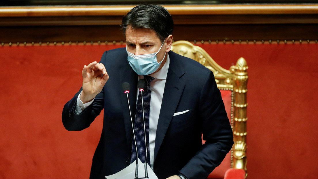 El primer ministro italiano Giuseppe Conte presentará su dimisión este martes