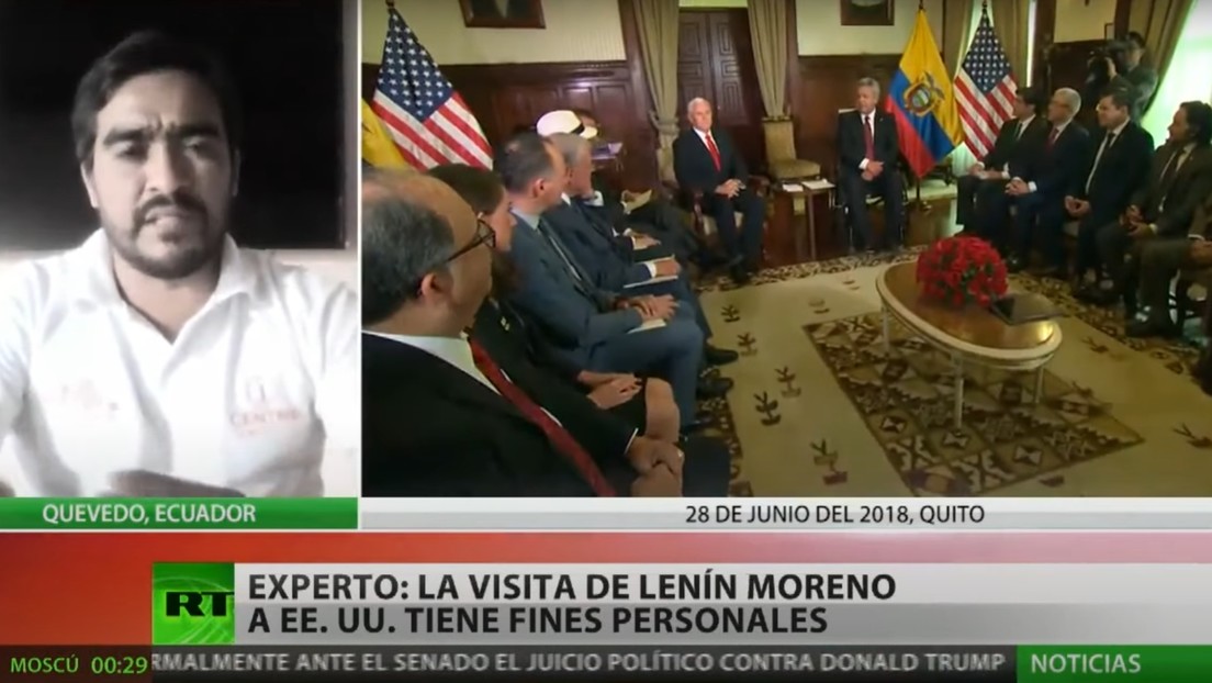 Analista: "La visita de Lenín Moreno a EE.UU. corresponde a intereses de índole personal"