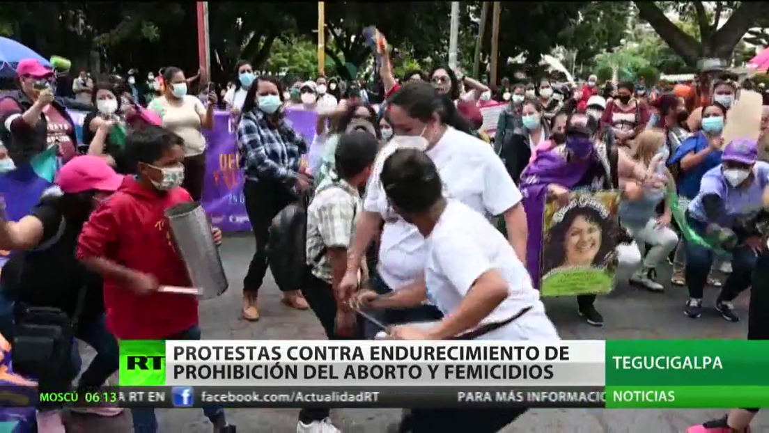 Protestas en Honduras contra el endurecimiento de la prohibición del aborto y contra femicidios