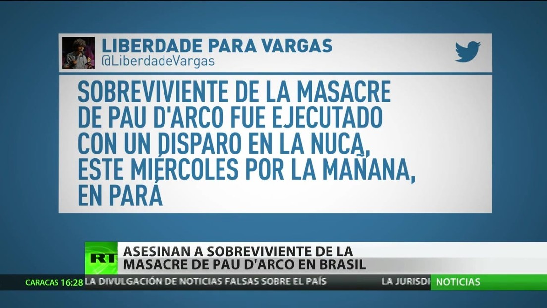 Asesinan a un sobreviviente de la masacre de Pau D'Arco en Brasil