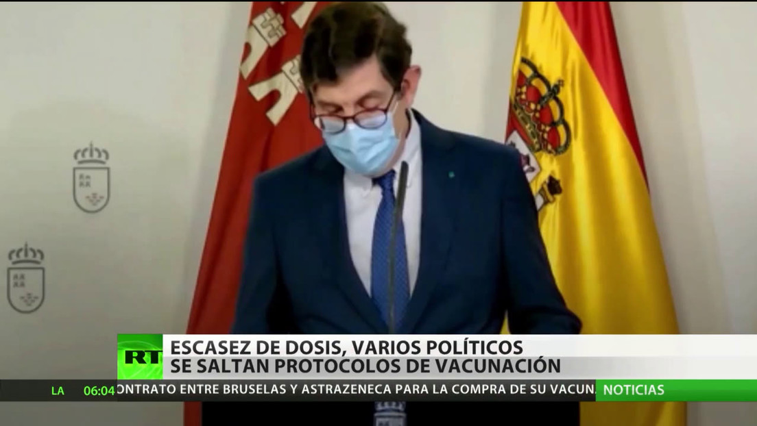 España: Varios políticos se saltan los protocolos de vacunación en medio de una escasez de dosis