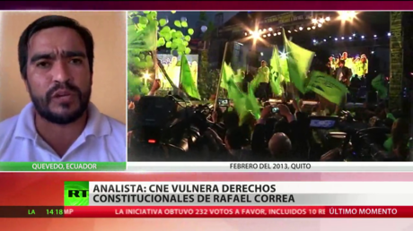 Consejo Electoral de Ecuador pide suspender todos los anuncios de campaña que incluyen a Rafael Correa